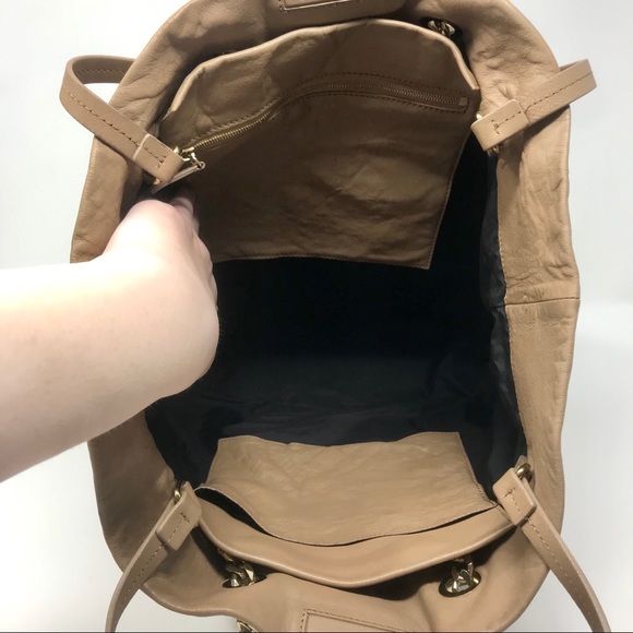 Lanvin Tan Diamond Quilted “Carry Me” Tote - Picture 6 of 9